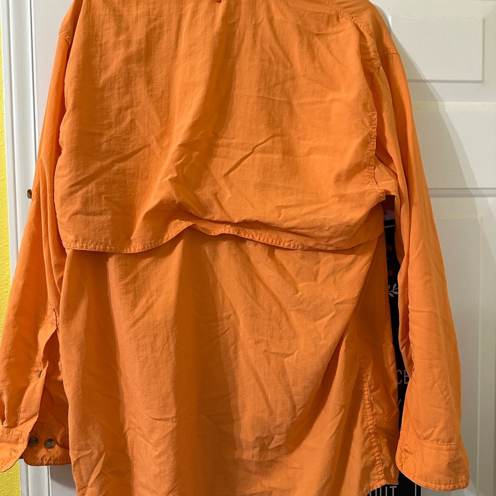 Bimini Orange Casual Button Down Shirt - Picture 6 of 6